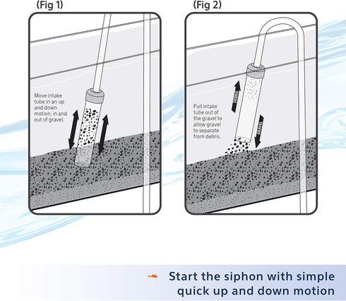 Aqueon Large Siphon Vacuum Gravel Cleaner - 10 Inches