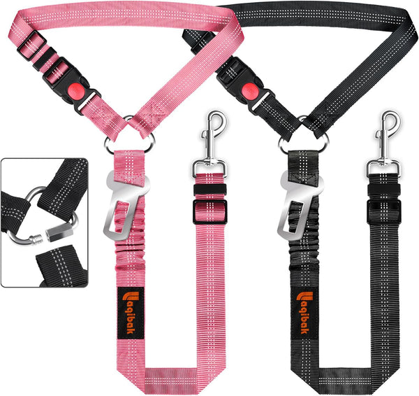 Removable Dog Seat Belt Harness for Car, 3 in 1 Pet Dog