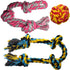 Durable Dog Toys, Rope Chew Toys, Tug of War Toy for Large Breed, Small Breed Puppy Teething Toys (3 Count)