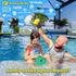 2 Pack Swimming Water Flying Discs for Kids: Soft Sports Disc - Soaks The Target On Impact - Best Pool Toys & Beach
