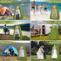 YOSN Set, Portable Toilet with Pop-Up Privacy Tent Adjustable Height Camping Toilet for Outdoor with Portable Bathroom