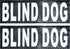 Doggie Stylz Set of 2 Reflective Blind Dog Removable Patches, Durable and Interchangeable for Harnesses & Vests.