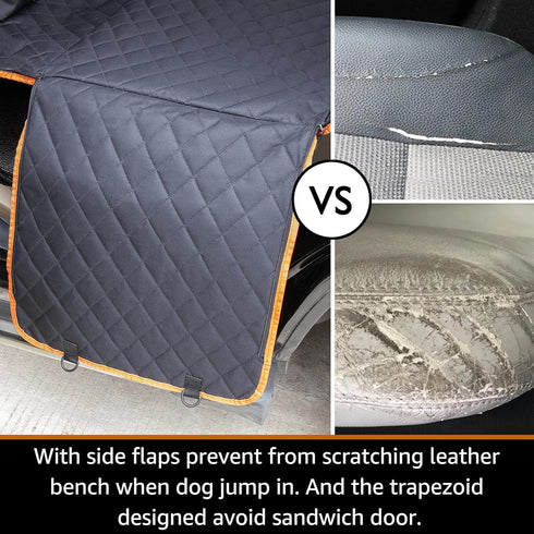 iBuddy Dog Car Seat Covers, 100% Waterproof, Pet Seat Cover with Side Flaps for Back Seat of Car/SUV/Truck