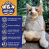 Large 5" Dog Pet Hair Massaging Brush Grooming Tool for Cats, Dogs, Long or Short Hair, Tangerine Orange