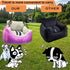 Amremsu 25,Fully Small Dogs Car Seat Under Detachable and Washable Ultra Soft Carseat Travel, with Clip-on,Portable
