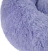 Best Pet Supplies Round Donut Dog Bed with Plush Faux Fur Fabric, Calming Cushion for Indoor Pets, Lavender, 20x20x6''