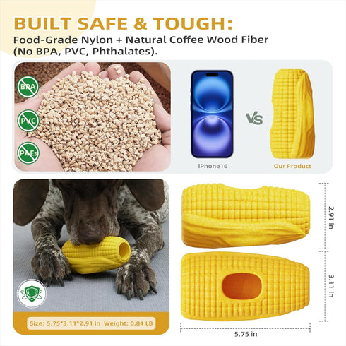 2 Pack Frozen Dog Toys for Aggressive Chewers Interactive Indestructible Dog Toys to Keep Them Busy Treat Toy for Large