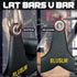LAT Pull Down Bar for Cable Machine - T Bar V Bar Attachments for Strength Training, Back and Tricep