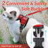 rabbitgoo Cat Harness and Leash - Soft Adjustable Vest for Walking, Escape Proof, Breathable Reflective Strips (Red, S)