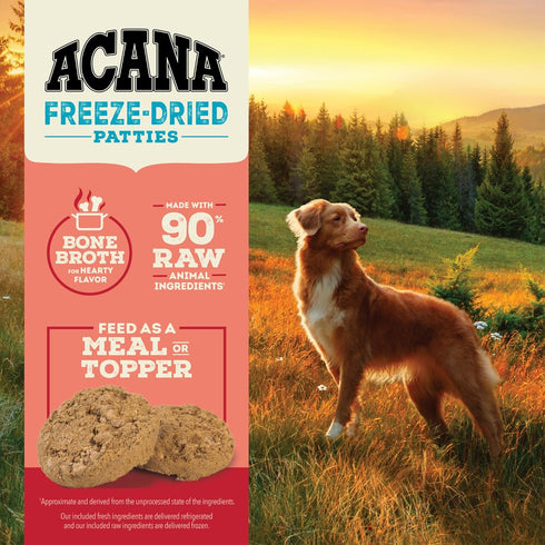 ACANA Freeze Dried Dog Food Meal & Topper, Grain Free High Protein Farm-Raised Beef Recipe, 14oz