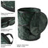 Wakeman 29.5-Gallon Pop Up Outdoor Garbage Can - Collapsible Trash Can for Yard Waste, Laundry, Parties - Camping