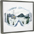 Stupell Industries Ski Mountain Reflection in Sports Goggles, Winter Forest Design by Ziwei Li