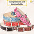 ADITYNA Heavy-Duty Premium Red Leather Dog Collar for Large Dogs - Padded for Walking, Training, Playing