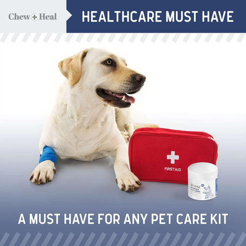 Chew + Heal Labs Styptic Powder - Quick Stop Bleeding Powder for Dogs, Cats, and Other Animals - 1.5 oz