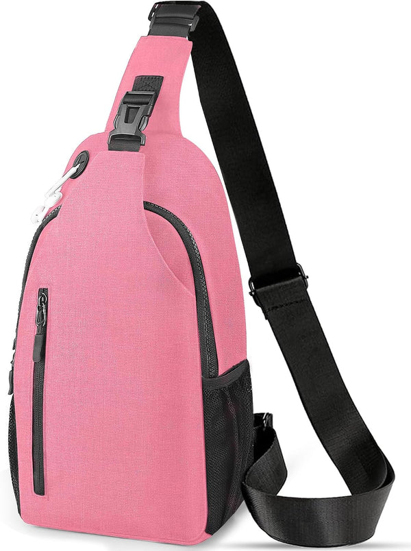 HESEE Crossbody Sling Bag for Women & Men, Waterproof Sling Backpack, Lightweight Shoulder
