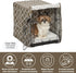 MidWest Homes for Pets Small Dog Crate Cover, Teflon Fabric Protector, Fits Most 24-inch Crates, Brown