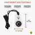 Sun Company MiniComp II - Mini Orienteering Compass with Rotating Bezel, Easy-to-Read Zipper Pull