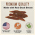 Cadet Gourmet Duck Breast Dog Treats, Healthy & Natural Training Treats for Small & Large Dogs, 3 oz.