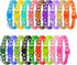 18 Pcs Adjustable Puppy Collars for Litter, Soft Nylon Whelping ID Collars with Safety Quick Release Buckle for Small
