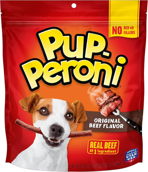Pup-Peroni Dog Treats, Original Beef Flavor, 22.5 Ounce, Made with Real Beef