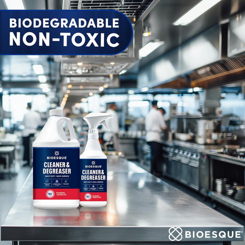 1 (Pack 1) Bioesque Heavy Duty Multi-Surface Cleaner & Degreaser Concentrated Professional Formula, Gallon