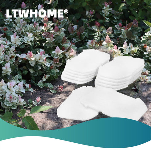 LTWHOME Polymer Wool Pads for Blagdon Inpond All-in-One 300 600 900 Filter (Pack of 12)