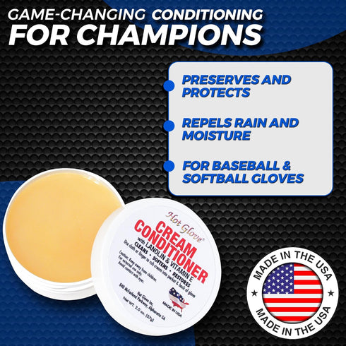 Hot Glove Cream Conditioner for Glove Maintenance and Leather Care
