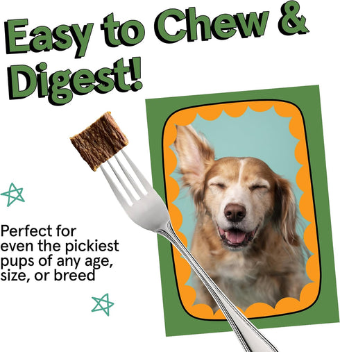 Real Meat Air Dried Dog Food with Real Beef - 2lb Bag of Grain-Free, High Protein Dog Food