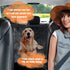 100% Hammock PETICON Dog Car Seat Cover with Mesh Window, Waterproof Pet Seat Cover for Back Seat, Scratchproof Dog