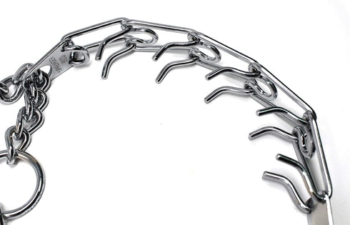 HS HERM. SPRENGER GERMANY Prong Dog Training Collar with Quick Release Buckle, Ultra-Plus Chrome Plated Steel