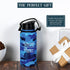 Pavilion Badass 32 oz. Stainless Steel Water Bottle, Reusable Leak Proof BPA-Free Flask, Camouflage Bottle, Blue