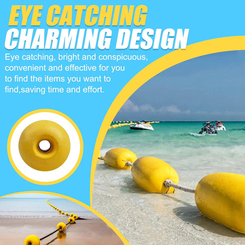 4/8pcs Swimming Rope Floats Marine Buoy Float, Crab Trap Floats Deep Water Fishing Marker Buoys Oval Water Float Ski