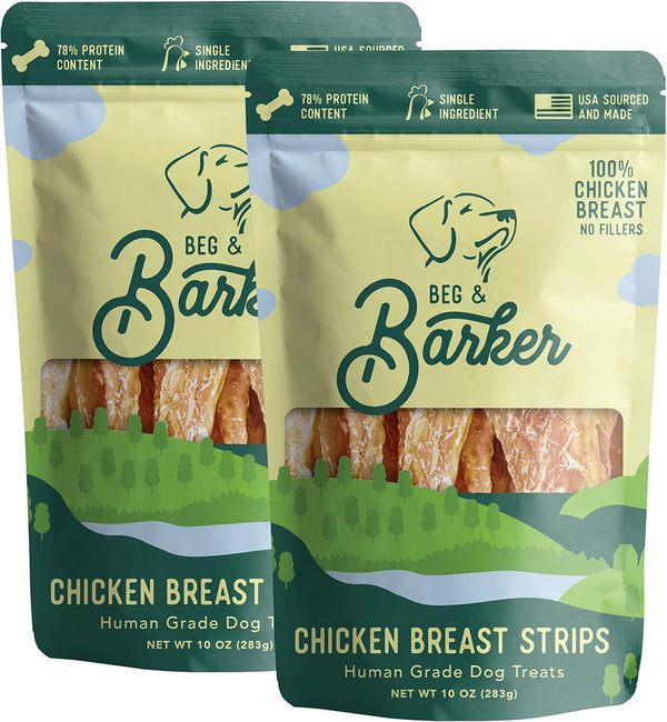 Beg & Barker Chicken Jerky for Dogs (10 Ounce, Pack of 2)