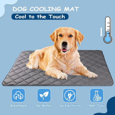 Paw Legend Dog Cooling Mat for Dogs and Cats, Washable Cooling Blanket, Summer Cool Tech Fabric, Small Size