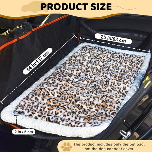 24.8'' 54'' 2'' Backseat Dog Bed Mat, Dog Mat for Car Backseat Extender, x Non-Slip Travel Pet Blanket for Back Seat