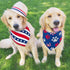 2 Pack Dog and Cat Bandanas - Washable Adjustable Triangle Pet Scarf Bibs for Small, Medium, Large Dogs and Cats