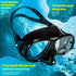 Set Nearsighted Snorkel Gear, Nearsighted Dry Snorkel Mask for Adult Youth, Nearsighted Anti Fog Diving Mask