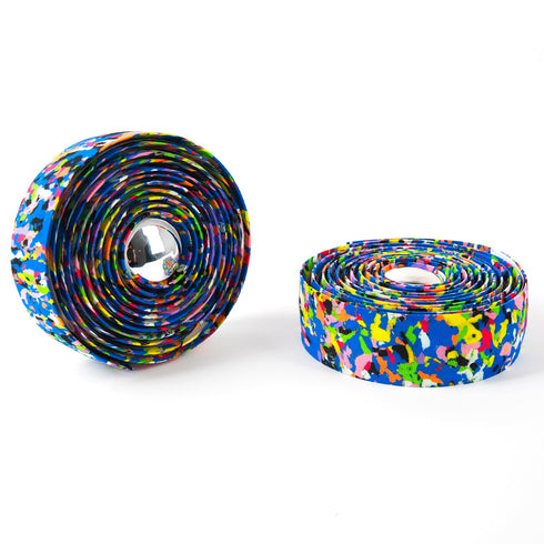 Super Vex Gel Road Bike Handlebar Grip Wraps - Bar Tapes with Plugs for Cycling