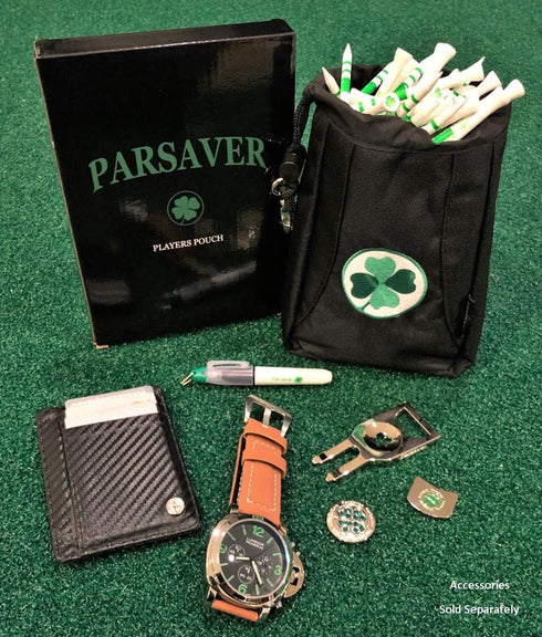 Players Clover Valuables Pouch - Golf Accessories Bag to Safely Store Jewelry and Phone, Lucky Chip Pouch