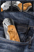 Gentleman’s Folding Pocket Knife - Sharp Blade with Wood Handle - Best Camping, Hunting EDC Gear - Birthday Christmas
