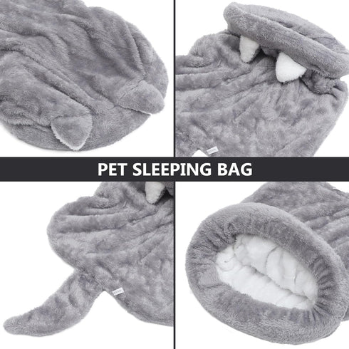 2pcs Cat Sleeping Bag - Cat Bed Cave, Self Warming Cat Bed, Dog Sleeping Bag, Indoor Cat Blanket