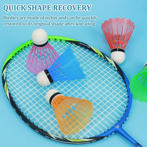 Hysagtek 12 Pcs Badminton Shuttlecocks - Indoor Outdoor Sport Ball for Training Exercise Gym Fitness Game