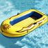 3 8 SOLSTICE Inflatable Boat Rafts Person for Adults & Kids Comes W/ Pole Oar Holders Cushioned Comfortable Base Grab