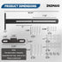 ZNZMAIO SE18, SE26, SEB26, SEDS32, Golf Cart Soundbar Mount T-Bracket - Compatible w/ Adjustable Steel Roof Mount