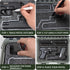 Turokacase 2 9mm Pistol Case for Handguns TSA Approved Hard Shell Gun Case with Triple-Layer DIY Customizable Foam