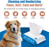 Dog Wipes for Paws and Butt, 600 Count/6 Packs, Fragrance Free Grooming Wipes for Dogs and Cats