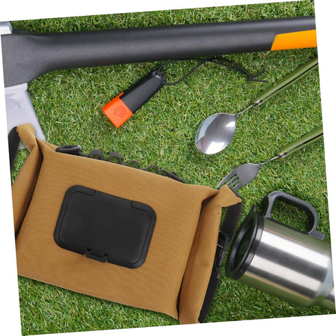 Portable Reusable Wet Wipes Dispenser for Camping and Hiking - Tissue Pouch Holder
