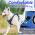 Eagloo Dog Harness for Large Dogs, No Pull Vest with Reflective Strips, Control Handle, Adjustable, Blue, Size L