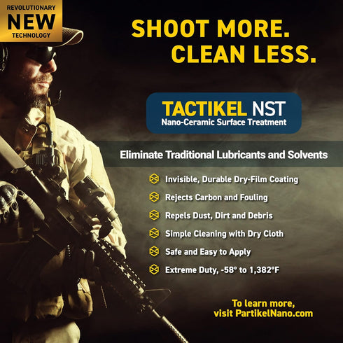 Partikel Nano 30ml Tactikel NST - Nano-Ceramic Lubricant for Guns, Bikes, Knives. Long-Lasting Dry-Film Lube Improves
