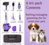 Kriopy Kit-9 Packs Set Trimming Pet Grooming Tools Dog Cat Grooming Kit Dog Cat Grooming Supplies Dog Cat Brush Dog